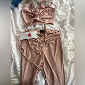 Flare bottoms, 2 piece matching set